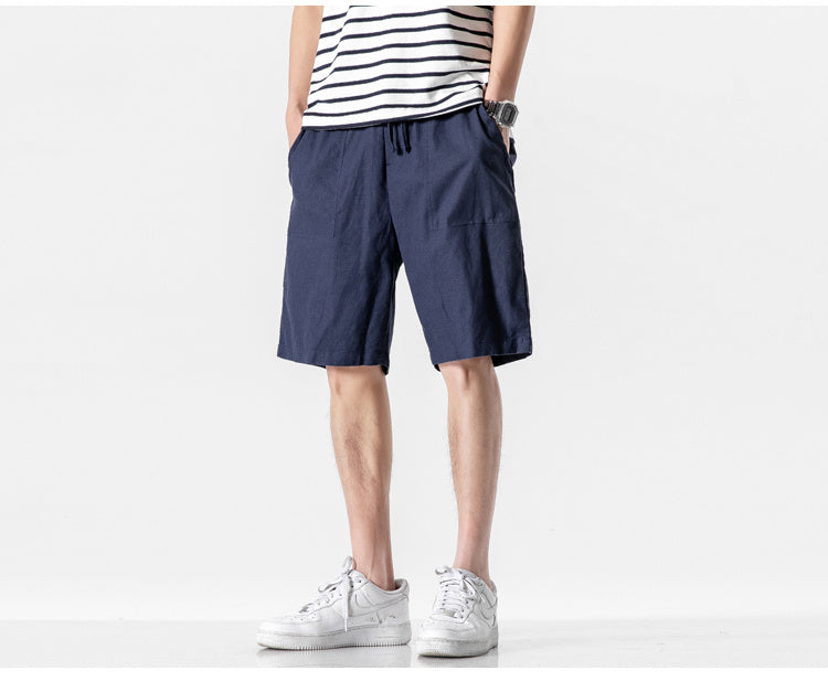 Workwear Five-point Pants Men's Mid-pants All-match Casual Pants