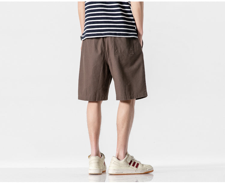 Workwear Five-point Pants Men's Mid-pants All-match Casual Pants