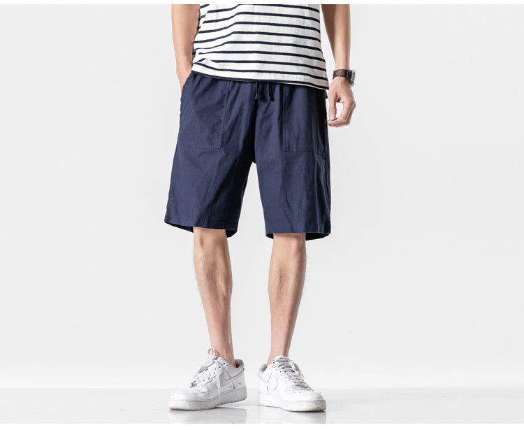 Workwear Five-point Pants Men's Mid-pants All-match Casual Pants