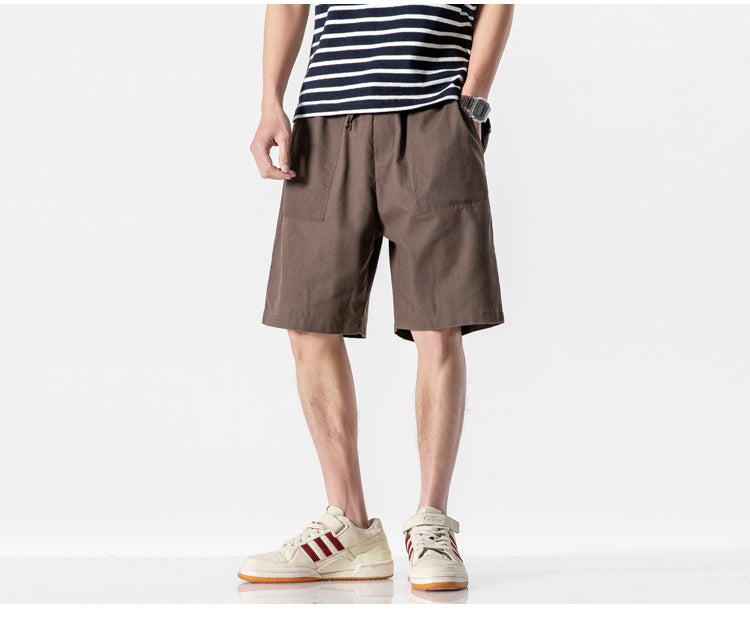 Workwear Five-point Pants Men's Mid-pants All-match Casual Pants