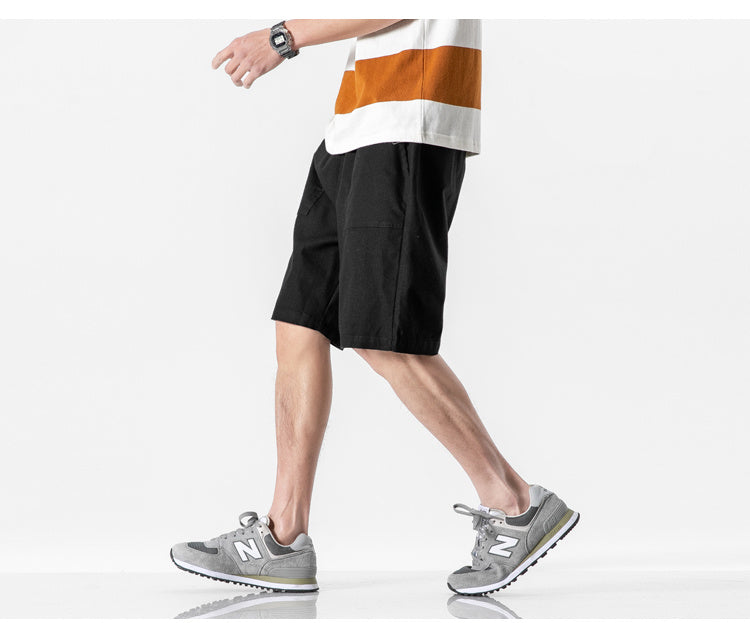 Workwear Five-point Pants Men's Mid-pants All-match Casual Pants