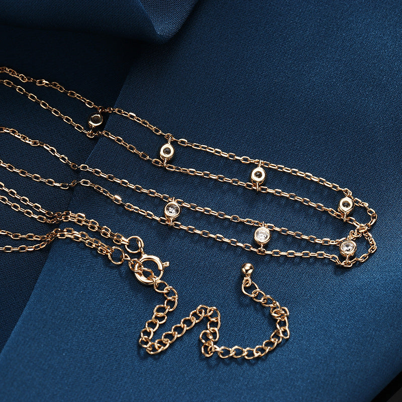 Silver All-match Necklace 14k Gold-plated All-match