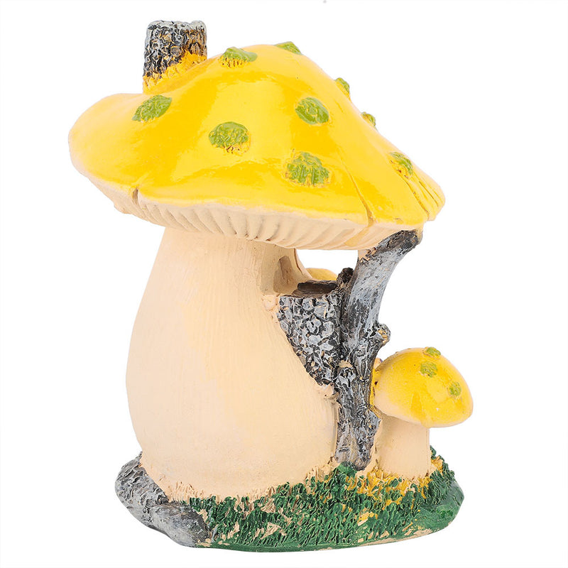1Pc Mushroom House Sculpture Lawn Garden Art Decoration