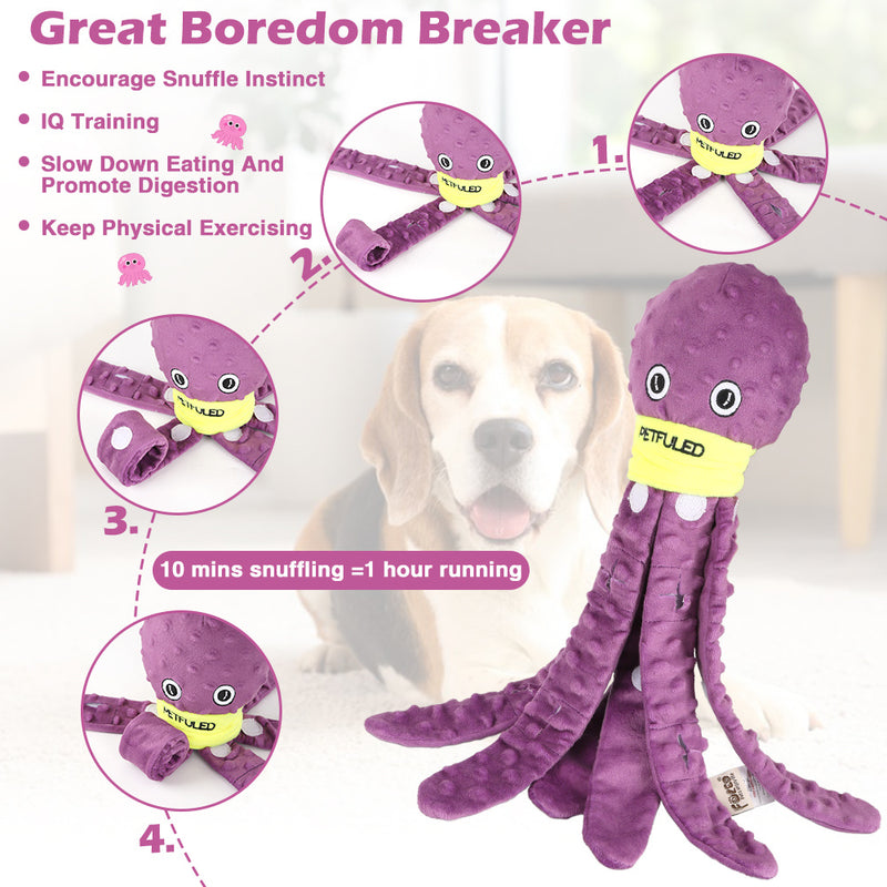 Dog Snuffle Toy Dog Plush Octopus Toys, Dog Puzzle Games Interactive Puppy