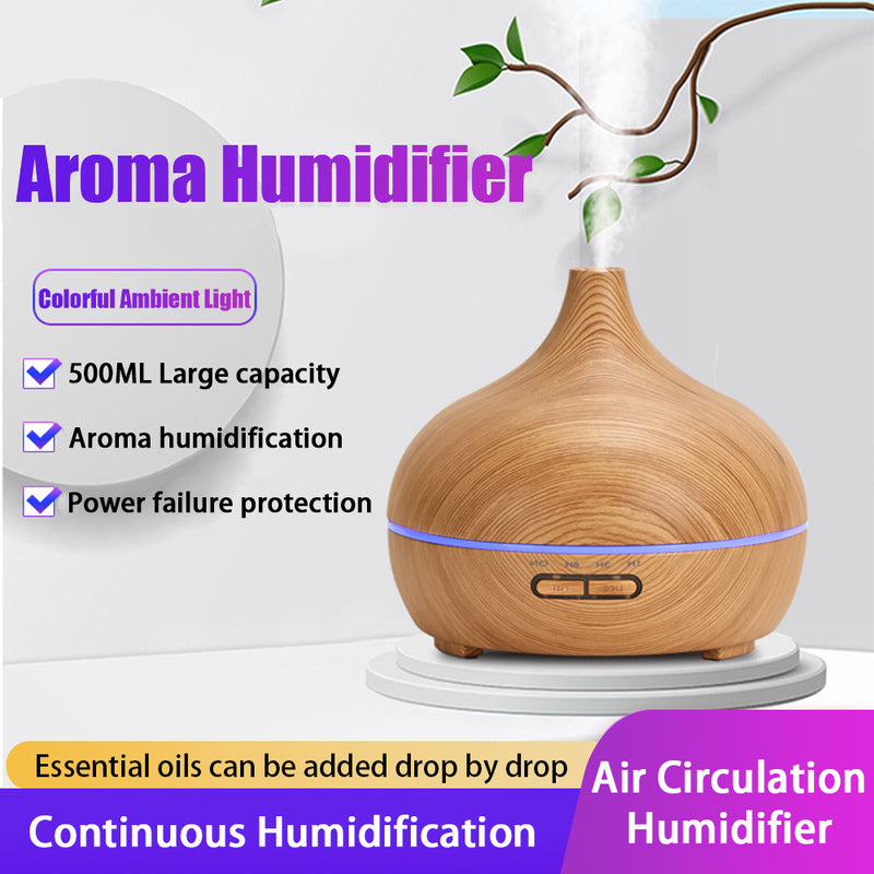 Creative Ultrasonic Household Appliances Seven Color Lights Humidifier White